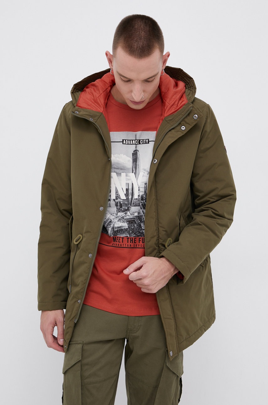 

Куртка Jack & Jones чоловіча колір зелений перехідна