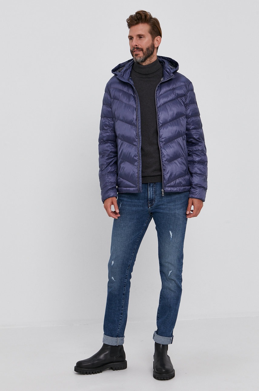 

Куртка Guess мужская цвет синий переходная