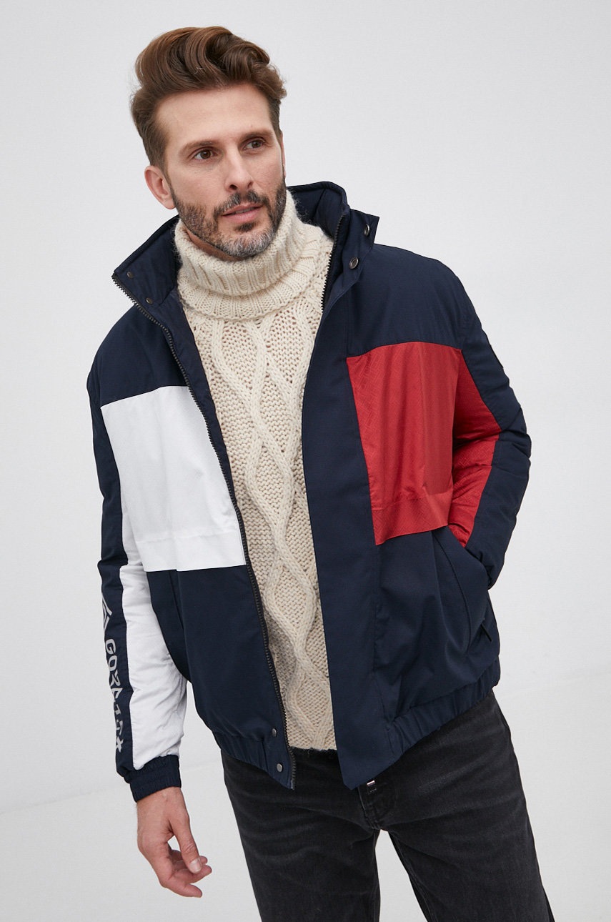 

Яке Tommy Hilfiger мъжко в тъмносиньо със зимна изолация, Тъмносин