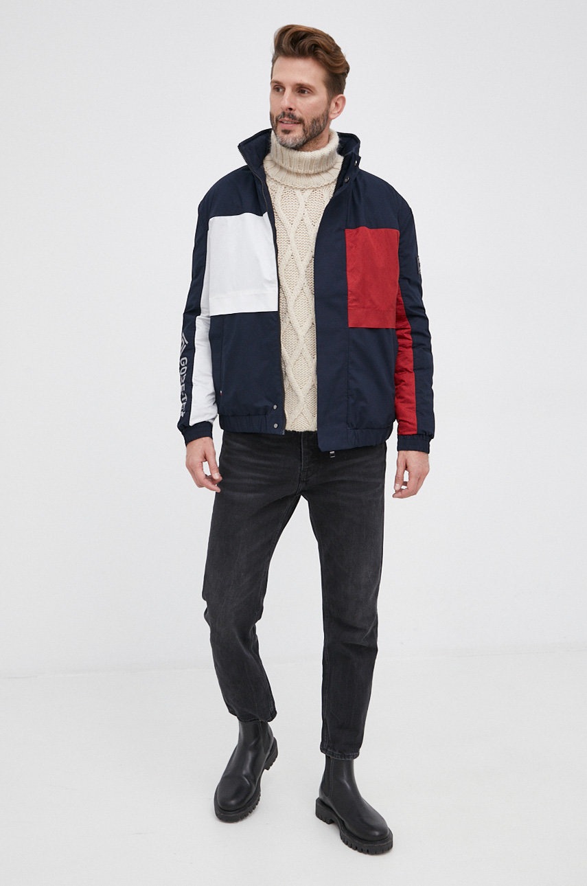 

Куртка Tommy Hilfiger чоловіча колір синій зимова