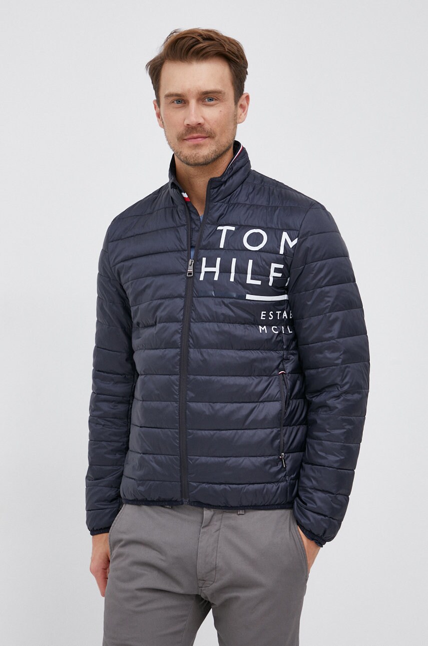 

Яке Tommy Hilfiger мъжко в тъмносиньо с преходна изолация, Тъмносин