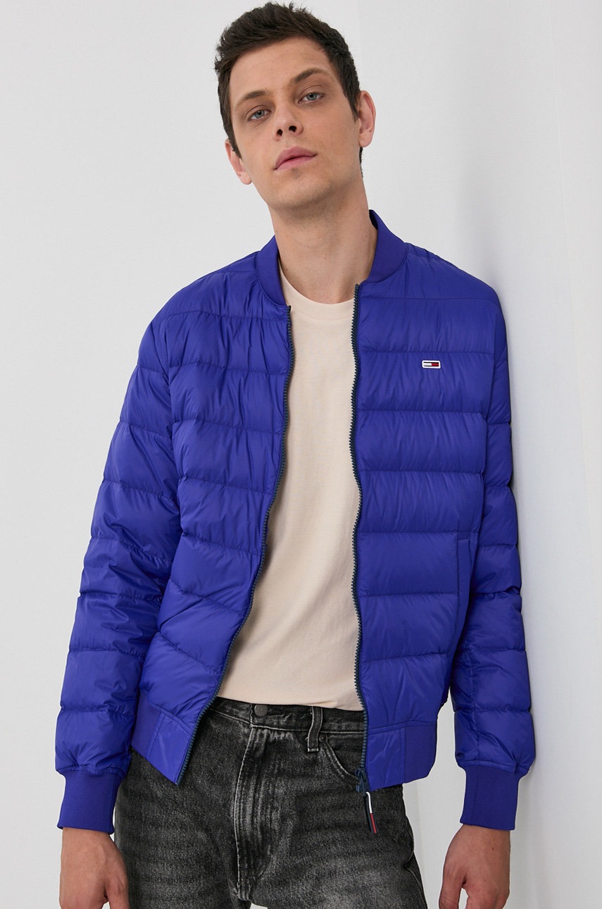 

Пухова куртка Tommy Jeans чоловіча колір синій зимова
