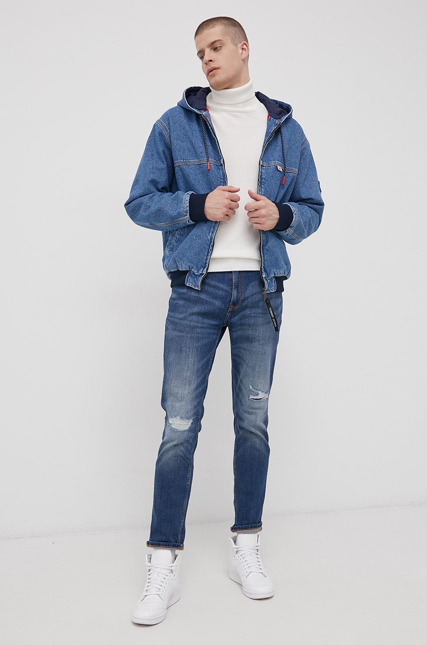 

Джинсова куртка Tommy Jeans чоловіча перехідна oversize