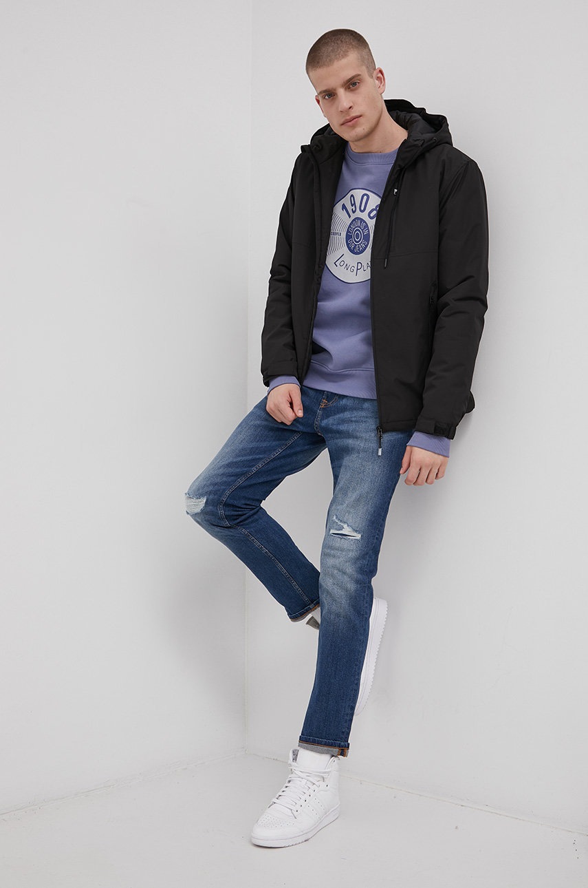 

Куртка Only & Sons чоловіча колір чорний перехідна