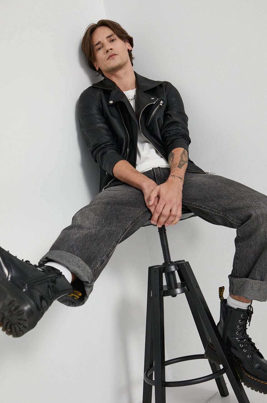 

Куртка Jack & Jones чоловіча колір чорний перехідна