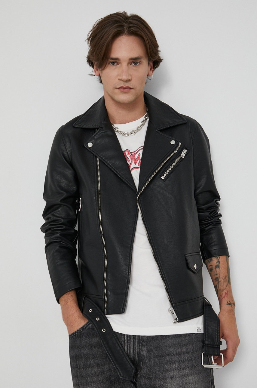

Яке Jack & Jones мъжко в черно с преходна изолация, Черен