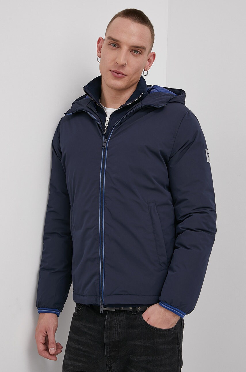 Premium by jack&jones geacă culoarea albastru marin, de tranzitie