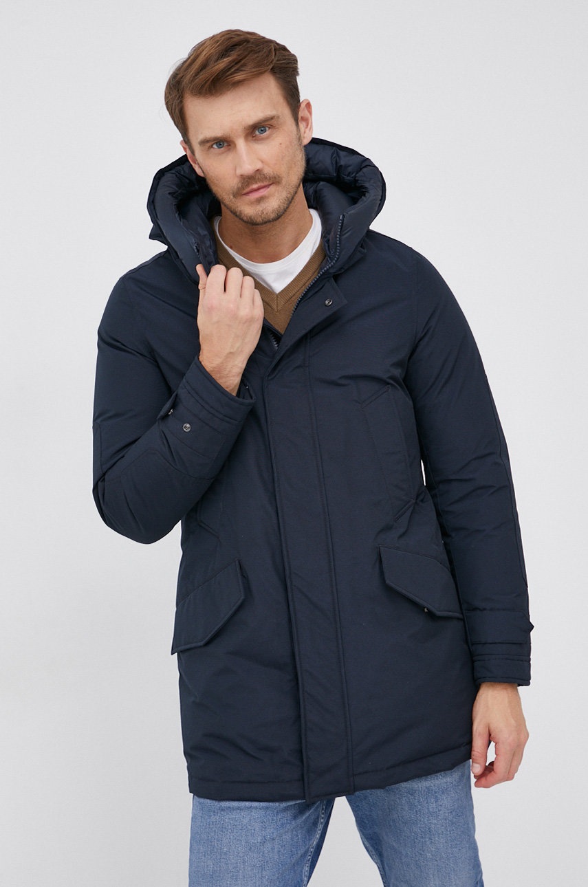 

Пухова куртка Woolrich чоловіча колір синій зимова