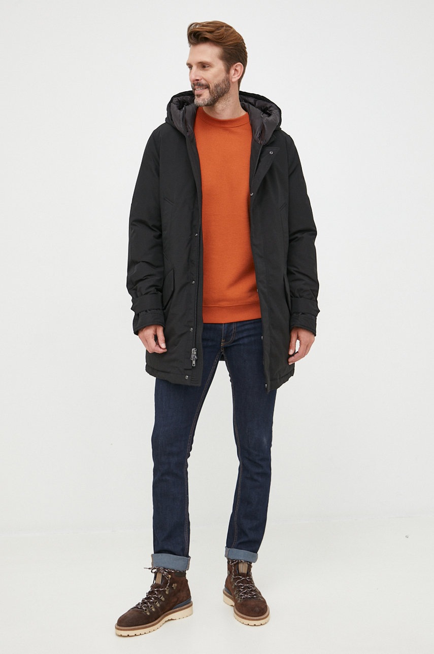 

Пухова куртка Woolrich чоловіча колір чорний зимова