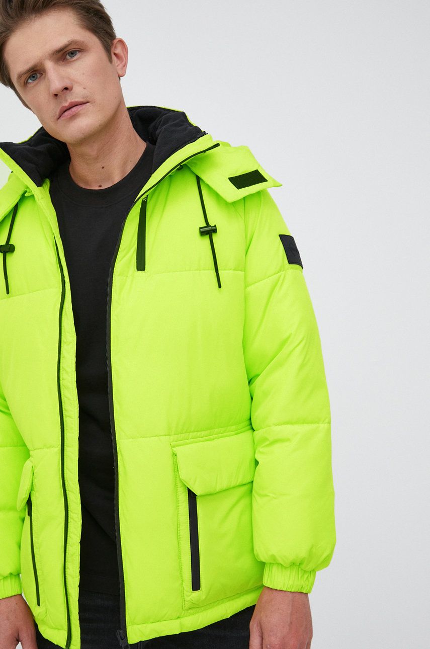 Calvin Klein Jeans Kurtka męska kolor zielony zimowa