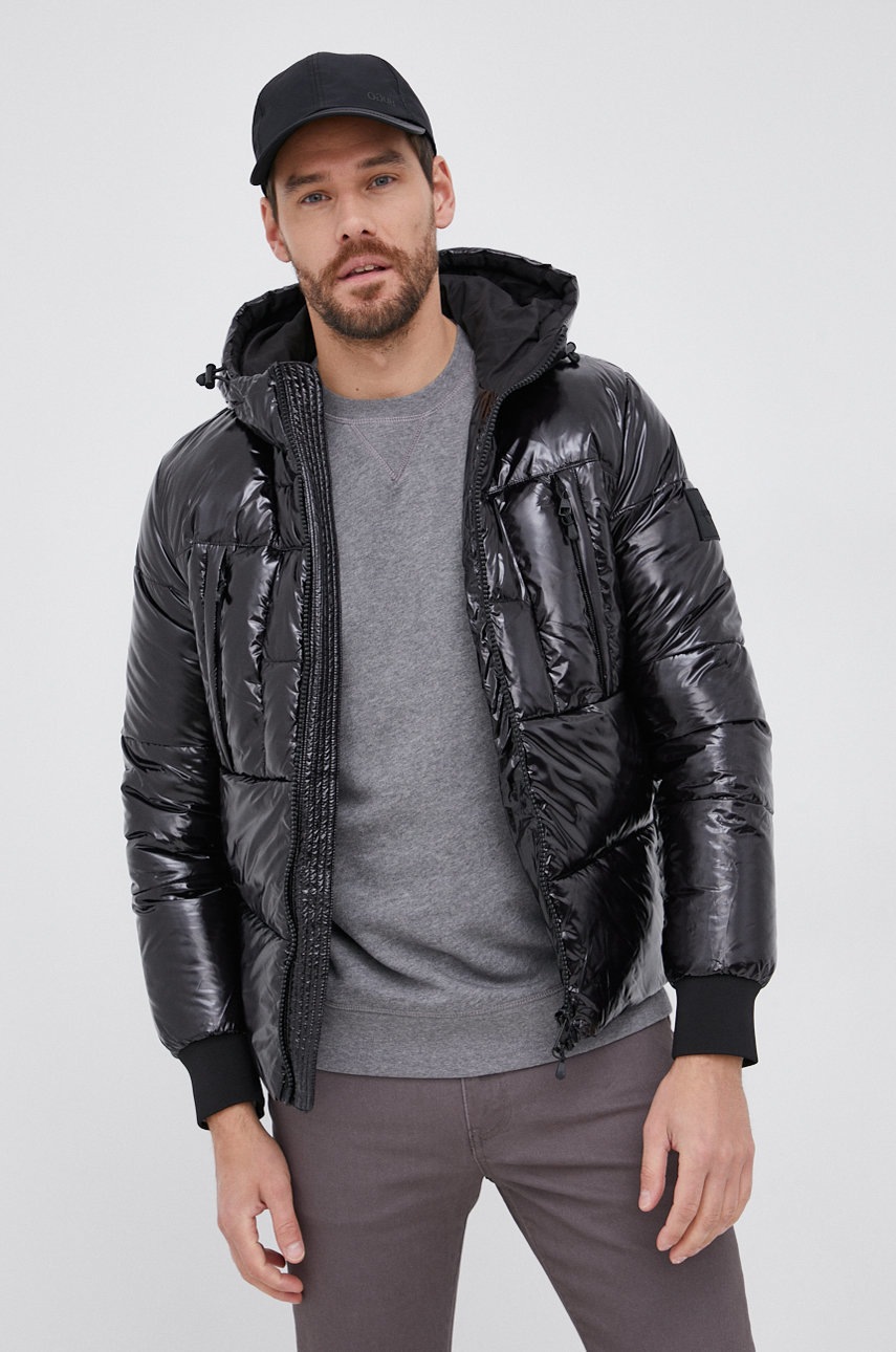 

Яке Calvin Klein Jeans мъжко в черно със зимна изолация, Черен