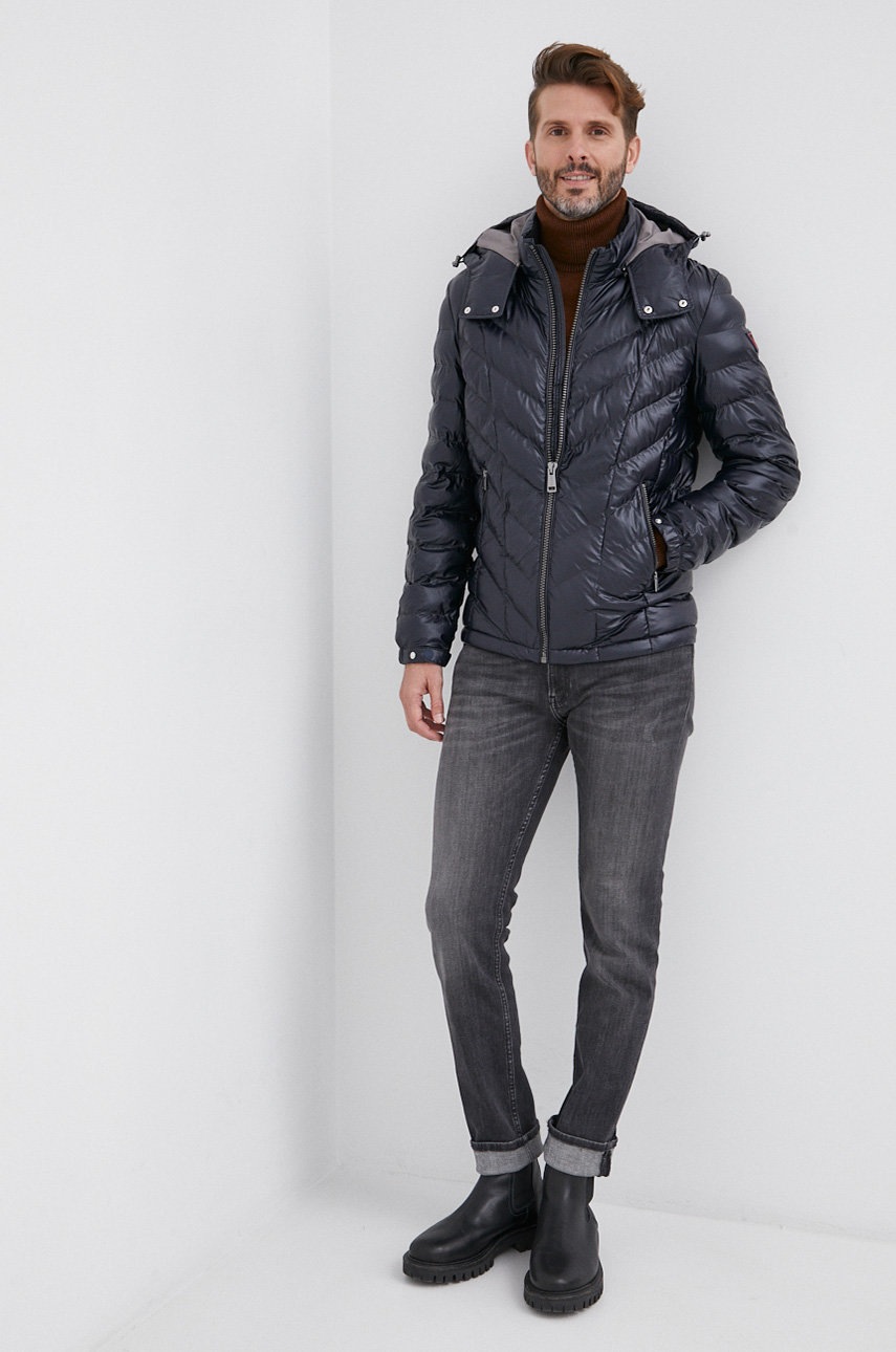 

Куртка Guess мужская цвет синий зимняя
