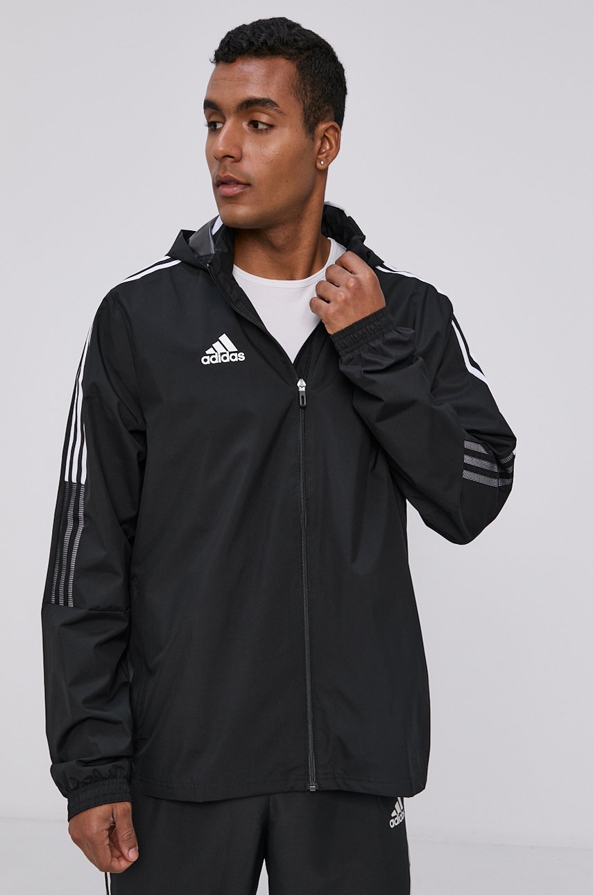 E-shop Bunda adidas Performance GH4466 pánská, černá barva, přechodná