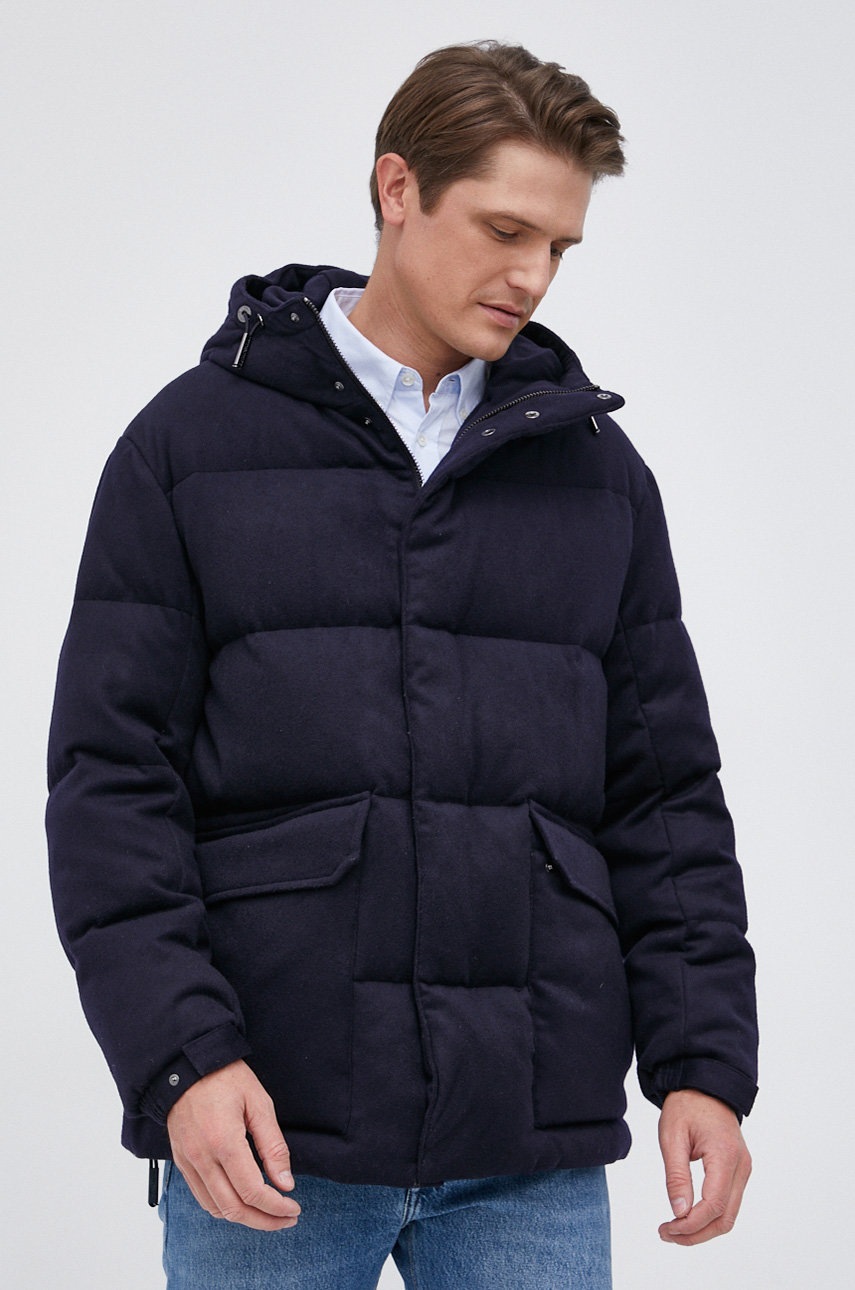 

Пуховая куртка Emporio Armani мужская цвет синий зимняя