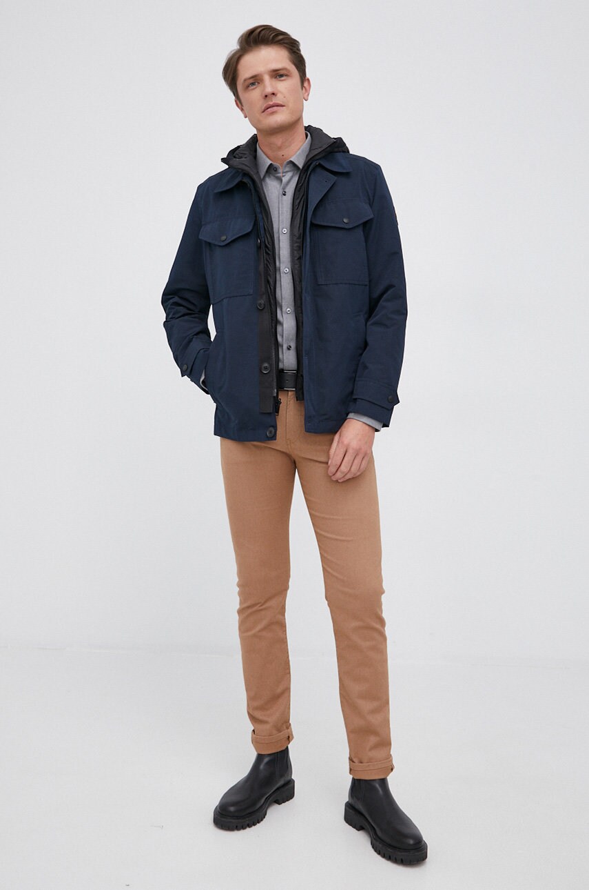 

Куртка BOSS BOSS CASUAL чоловіча колір синій зимова
