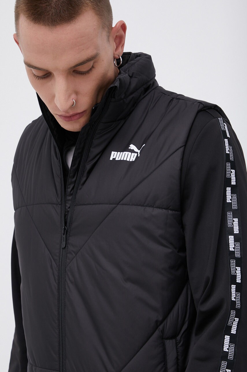 Puma vestă bărbați, culoarea negru, de tranzitie