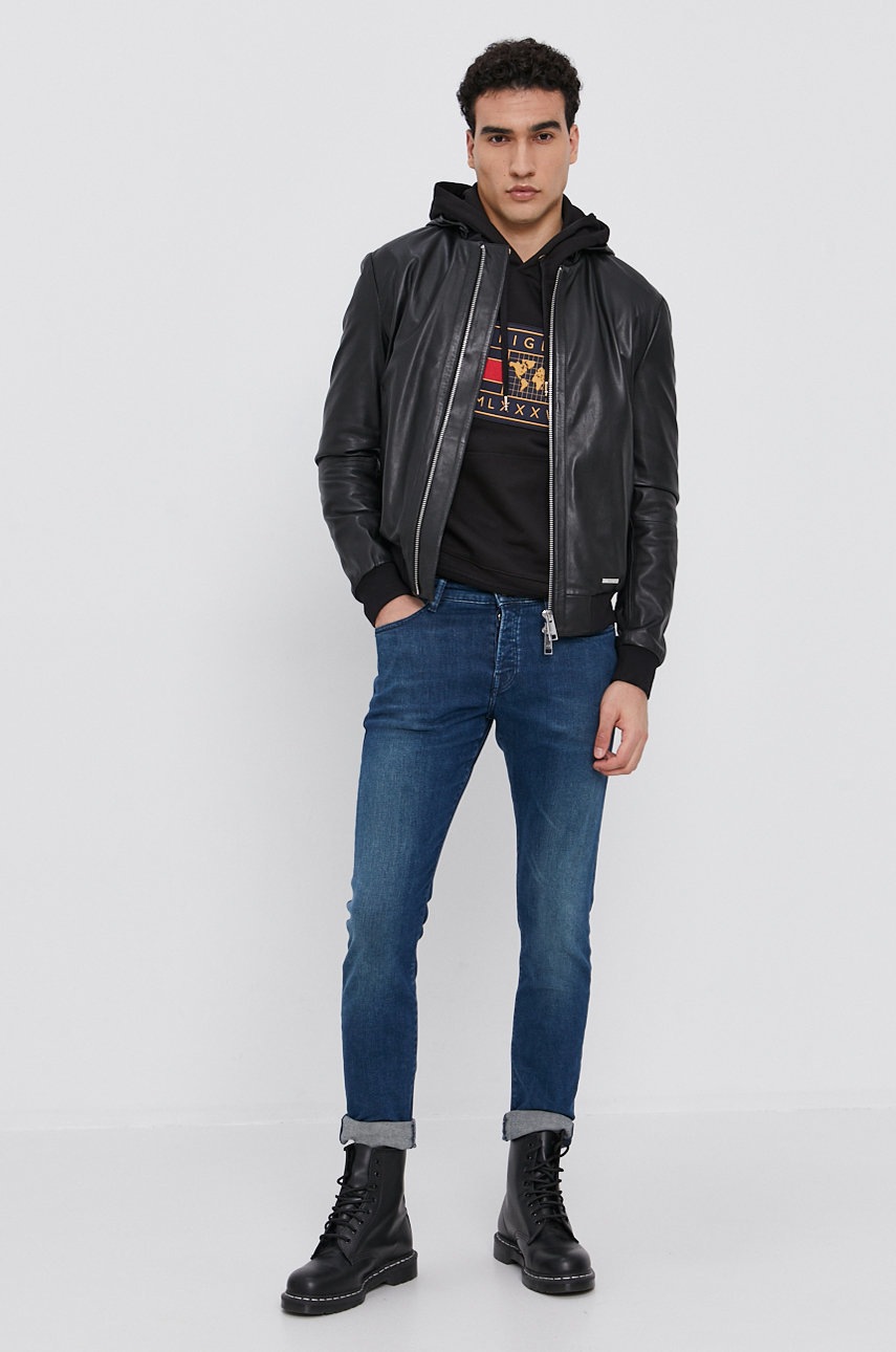 

Куртка Armani Exchange чоловіча колір чорний перехідна