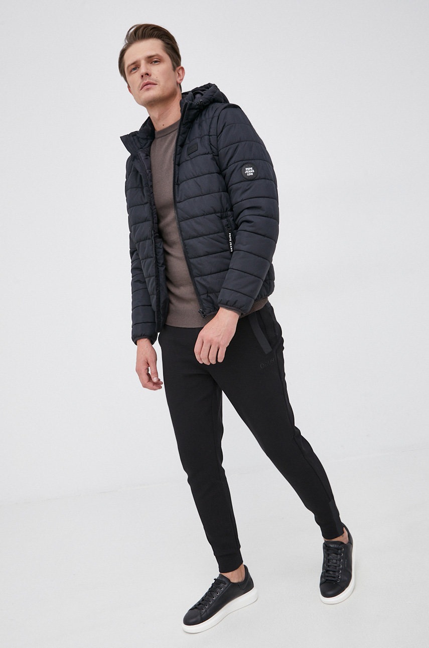 

Куртка Pepe Jeans мужская цвет чёрный переходная