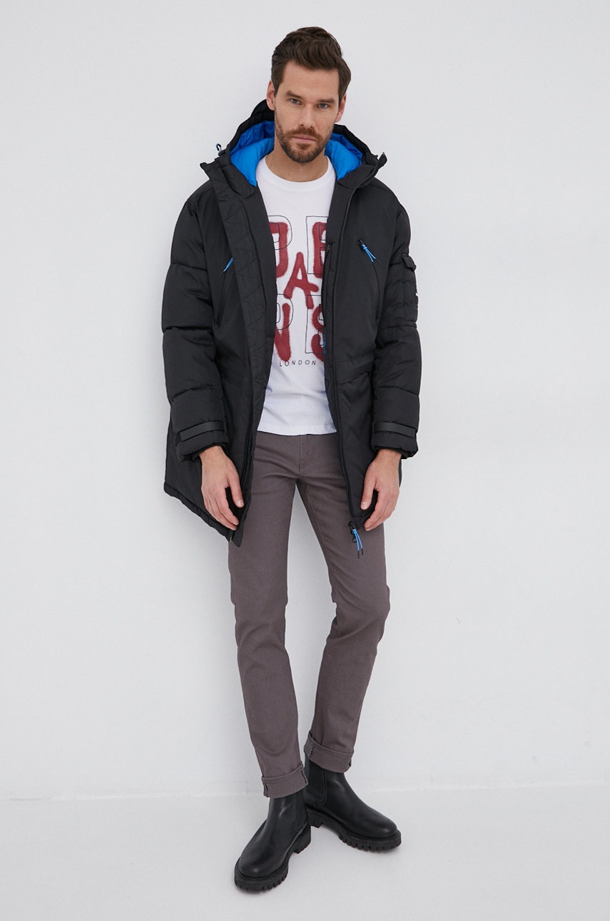 

Куртка Pepe Jeans YORKE чоловіча колір чорний зимова