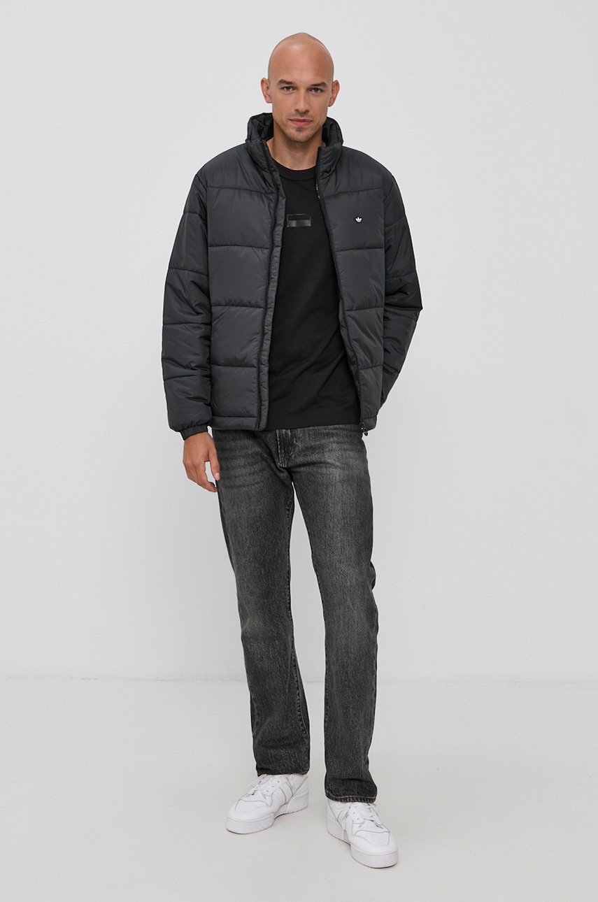 

Куртка adidas Originals чоловіча колір чорний зимова oversize