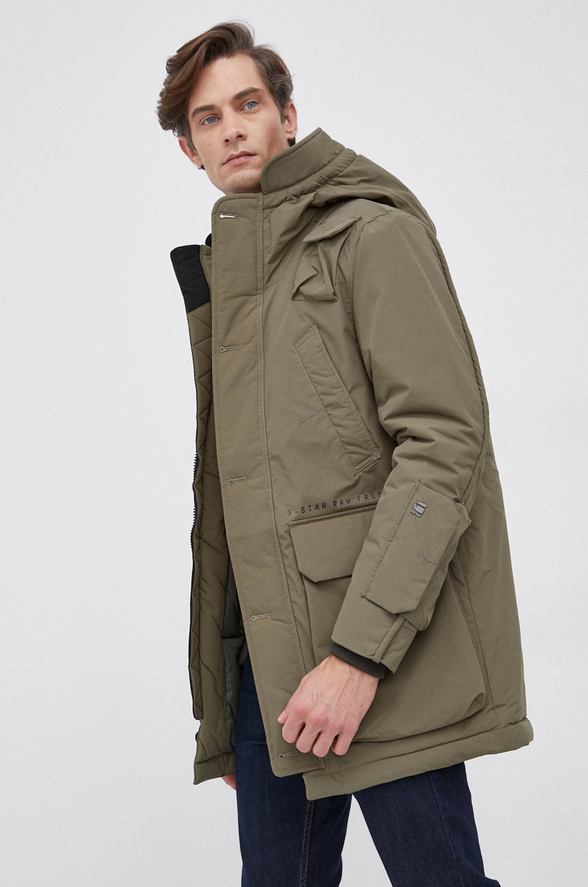

Куртка G-Star Raw чоловіча колір зелений зимова
