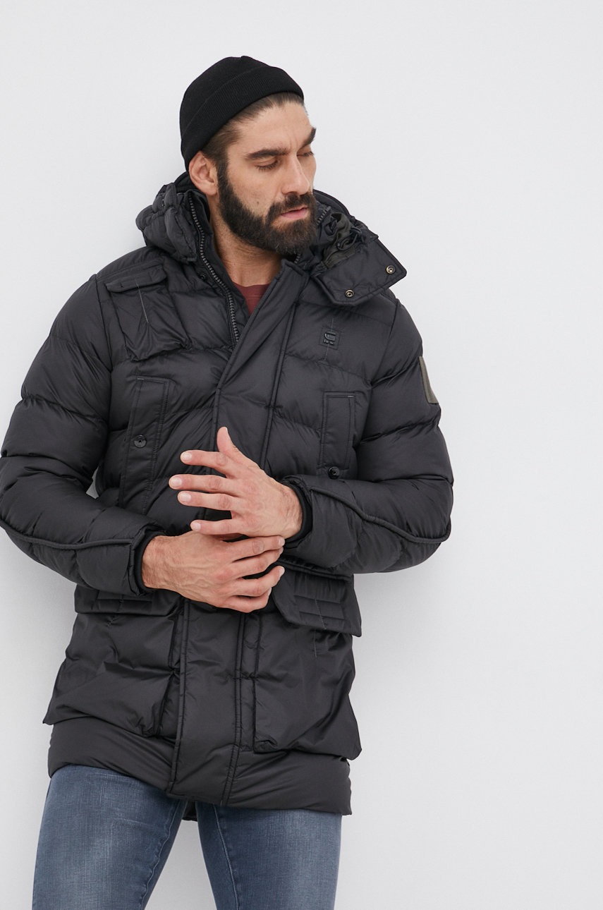 

Яке G-Star Raw мъжко в черно със зимна изолация, Черен