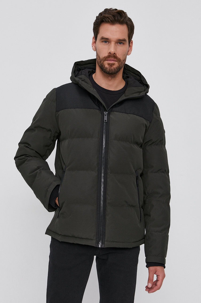 

Куртка Dkny чоловіча колір зелений зимова