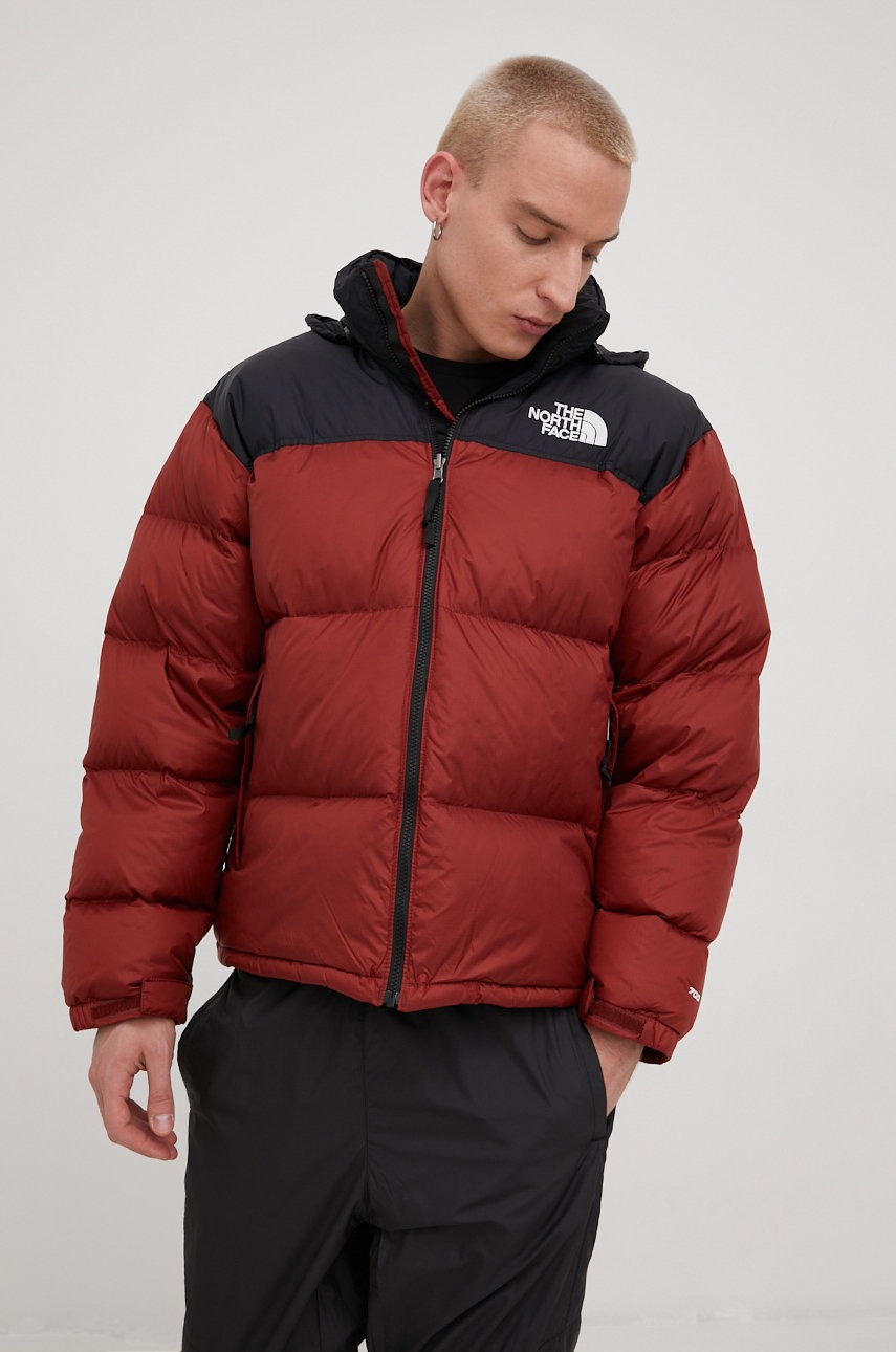 The North Face kurtka puchowa M 1996 RETRO NUPTSE JACKET męska kolor bordowy zimowa
