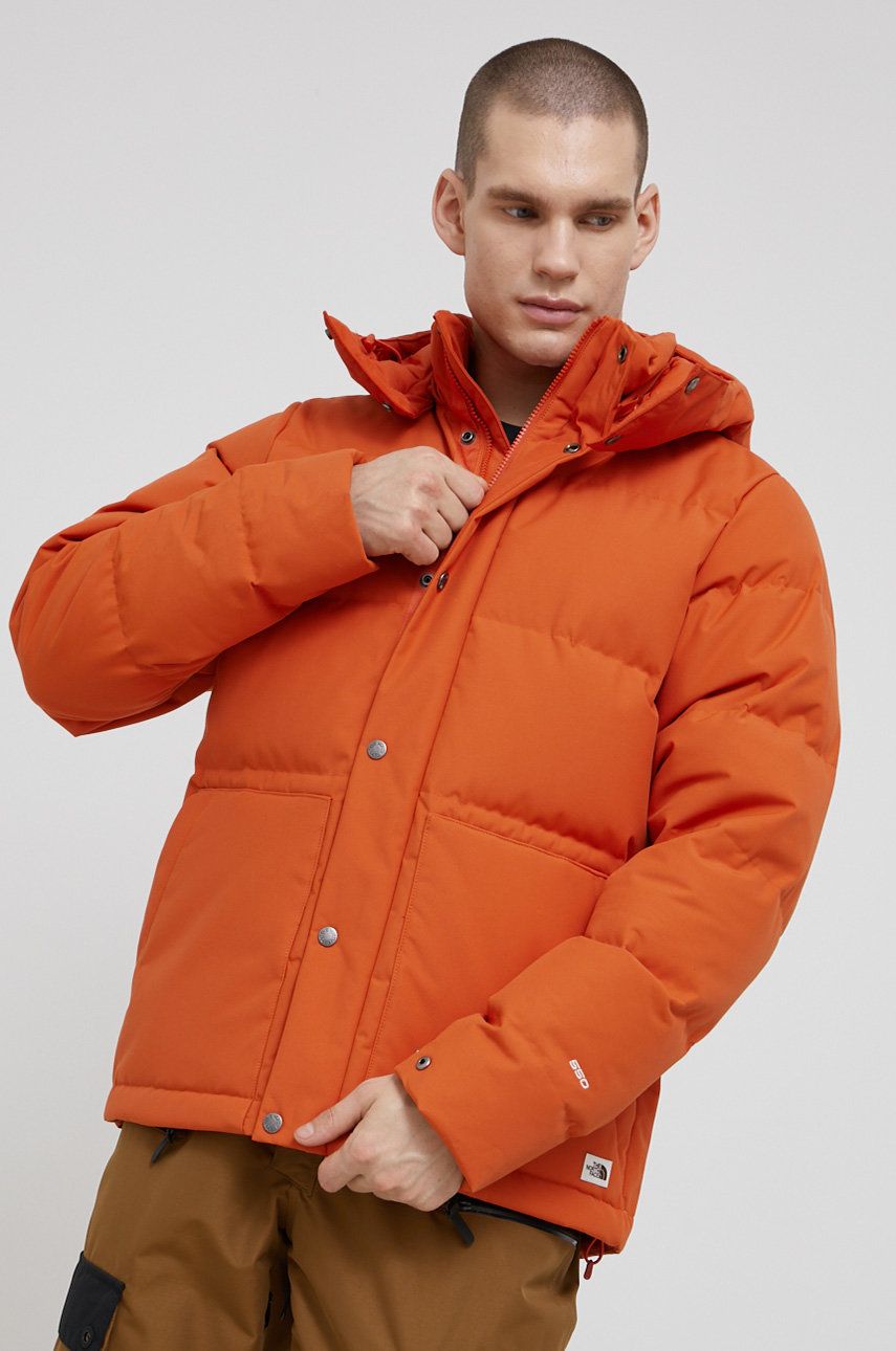 The North Face kurtka puchowa M BOX CANYON JACKET - EU męska kolor pomarańczowy zimowa