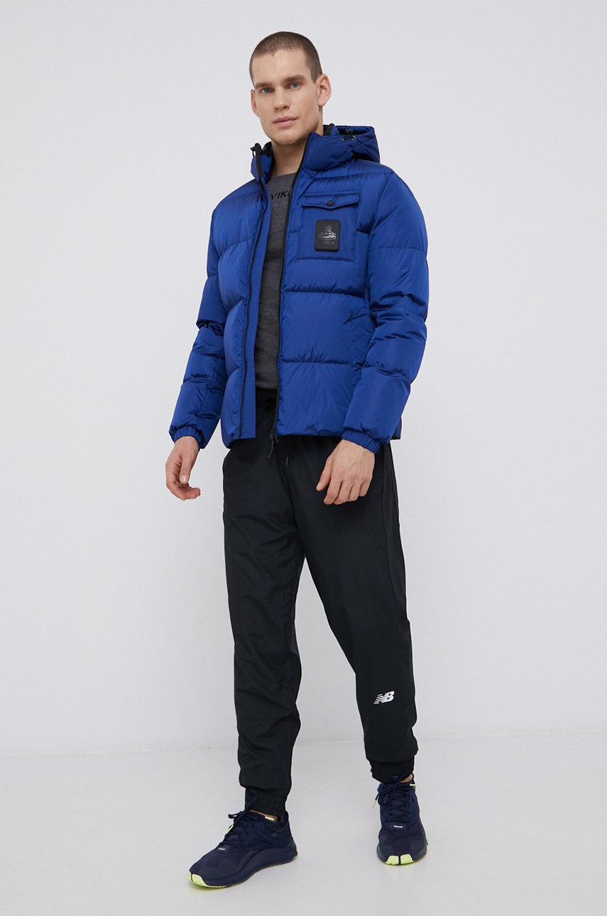 

Пуховая куртка RefrigiWear мужская цвет синий зимняя