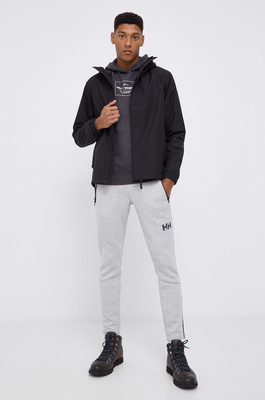 

Куртка Helly Hansen чоловіча колір чорний перехідна