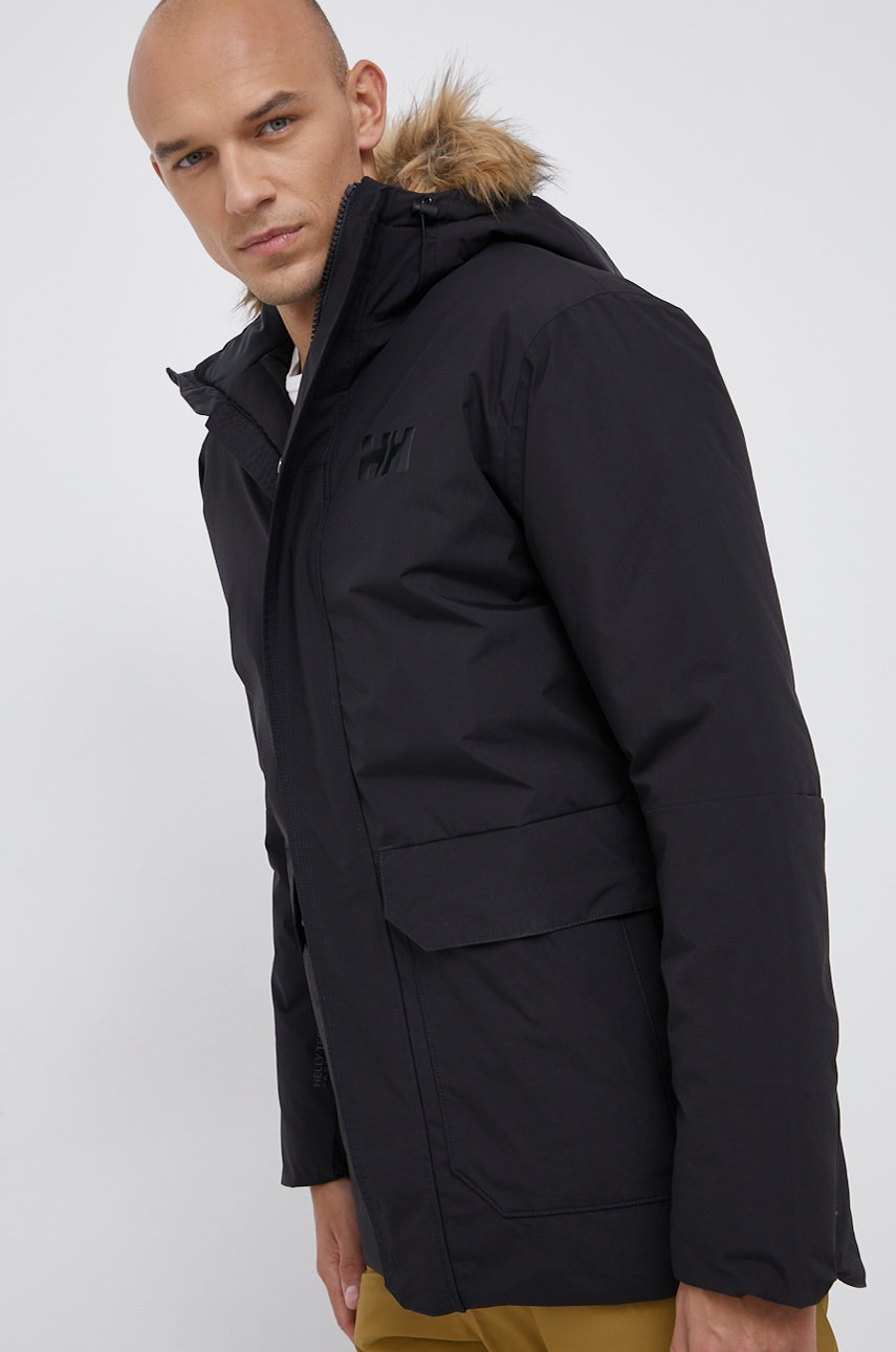 

Яке Helly Hansen мъжко в черно със зимна изолация, Черен
