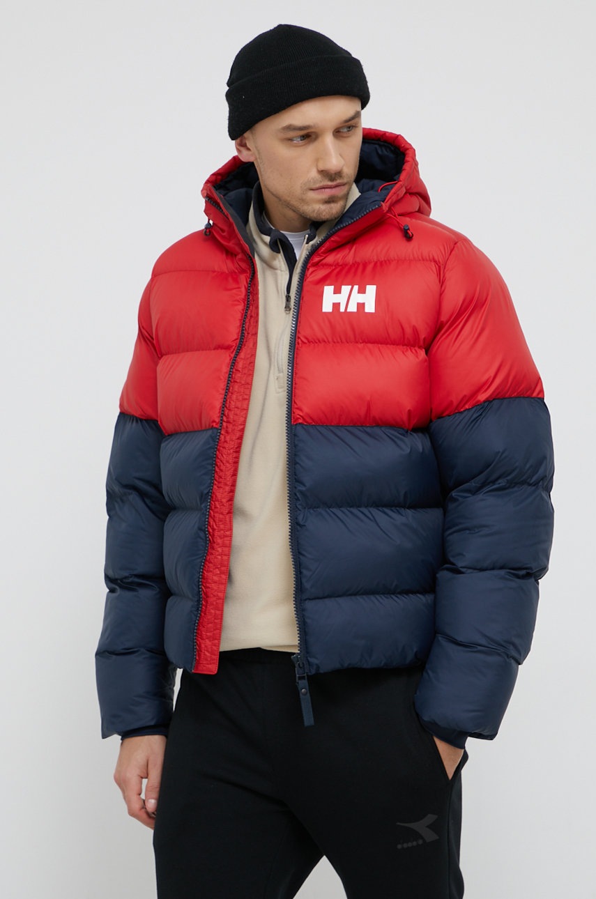 

Яке Helly Hansen мъжко в червено със зимна изолация, Червен