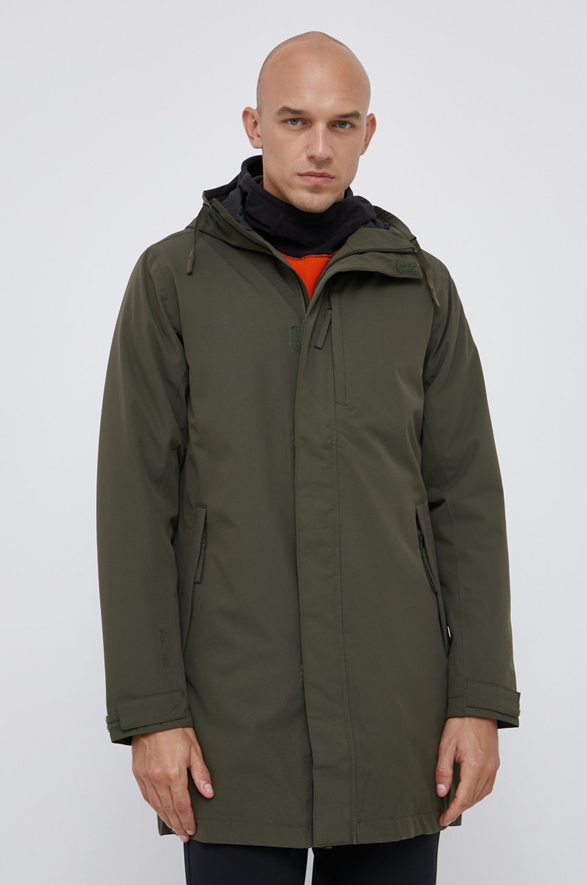 Helly Hansen geaca barbati, culoarea verde, de tranzitie