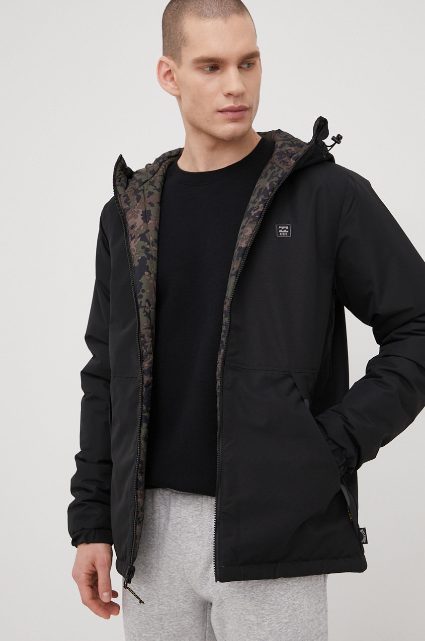 

Яке с две лица Billabong в черно със зимна изолация, Черен