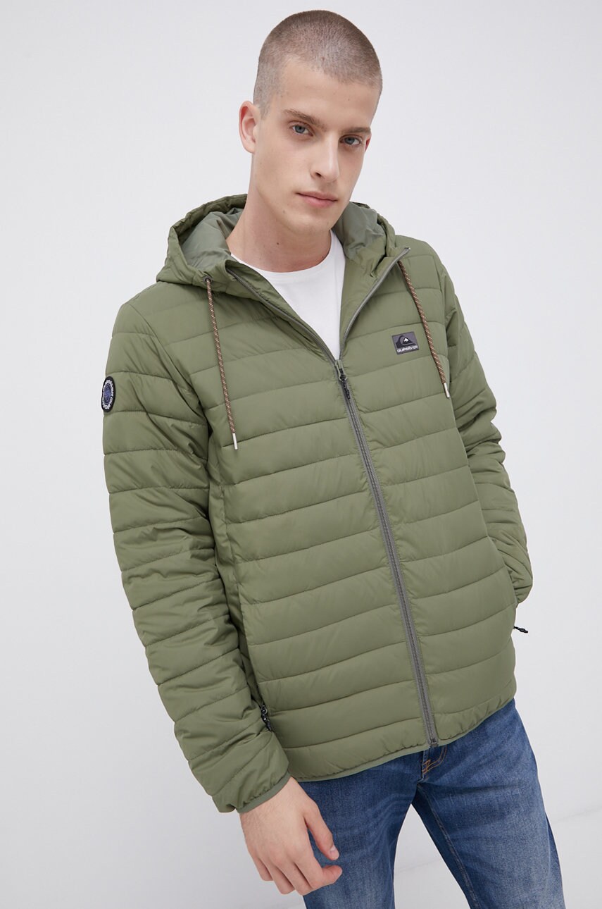 

Спортивна куртка Quiksilver колір зелений зимова