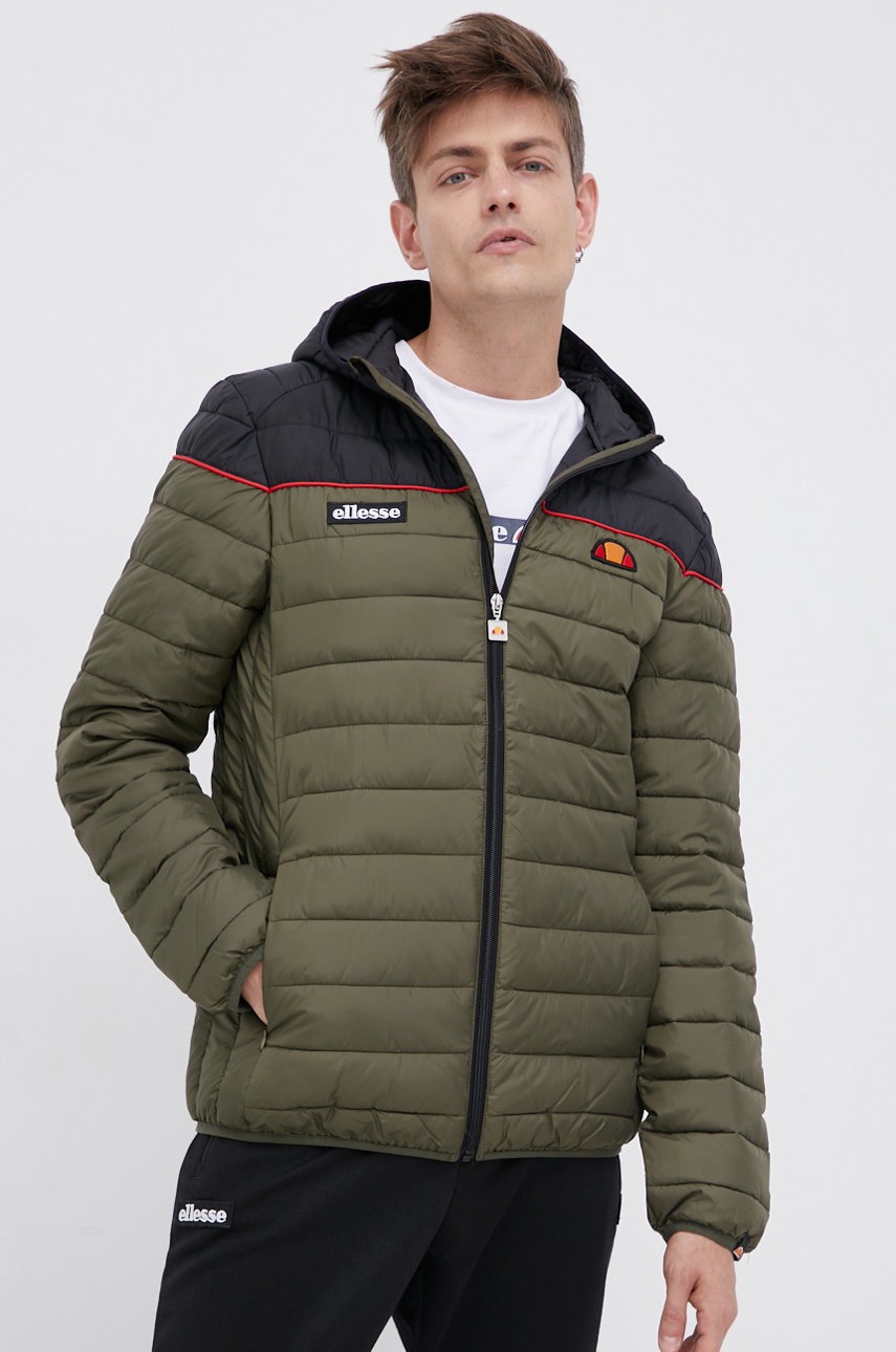 

Яке Ellesse мъжко в зелено с преходна изолация, Зелен
