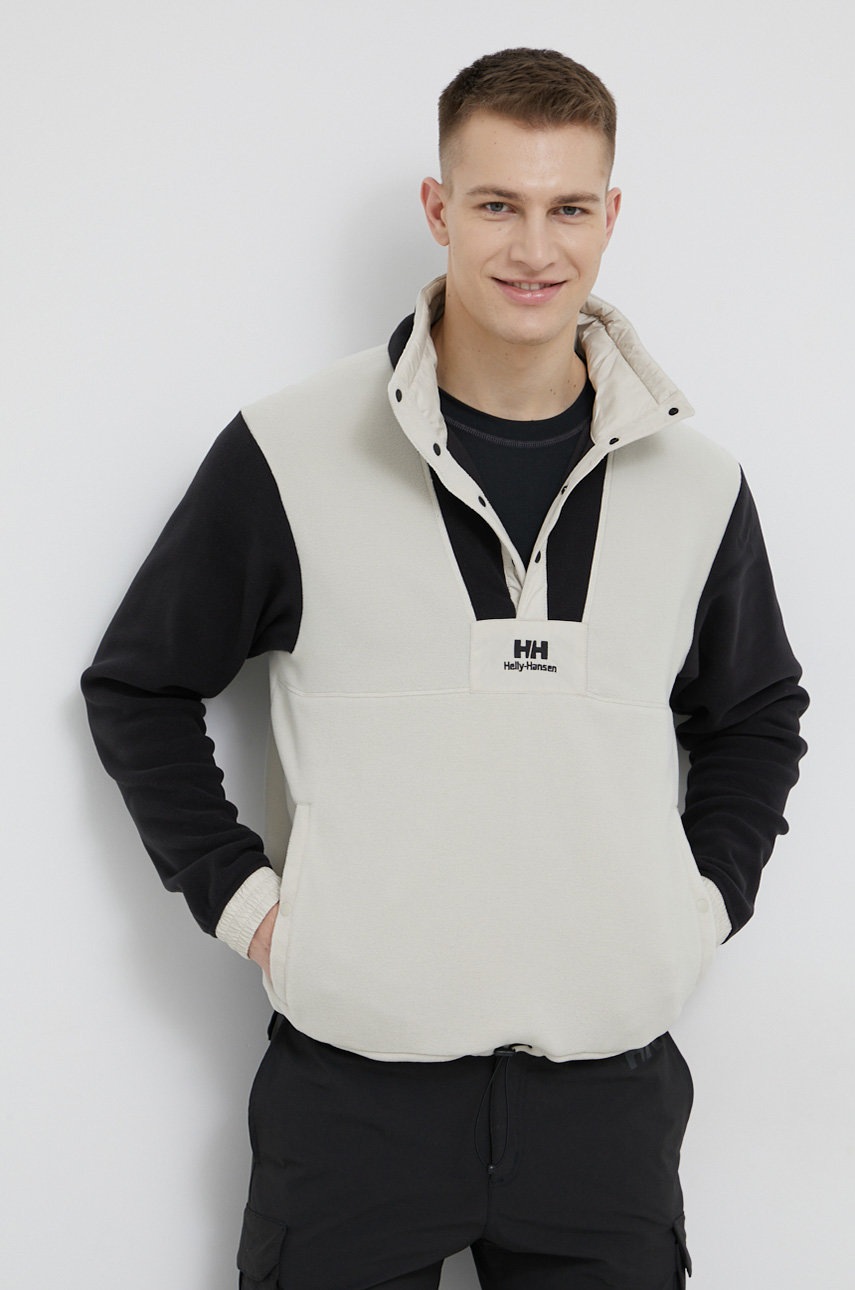 

Суичър Helly Hansen мъжки в кремаво с изчистен дизайн, Бежов