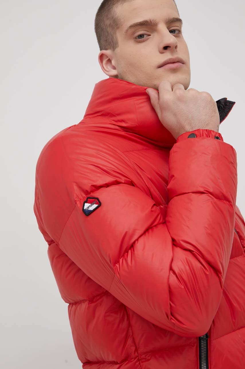 

Пухено яке Superdry мъжко в червено със зимна изолация, Червен