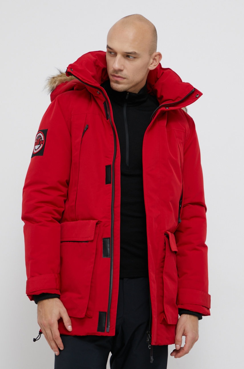 

Яке Superdry в червено със зимна изолация, Червен
