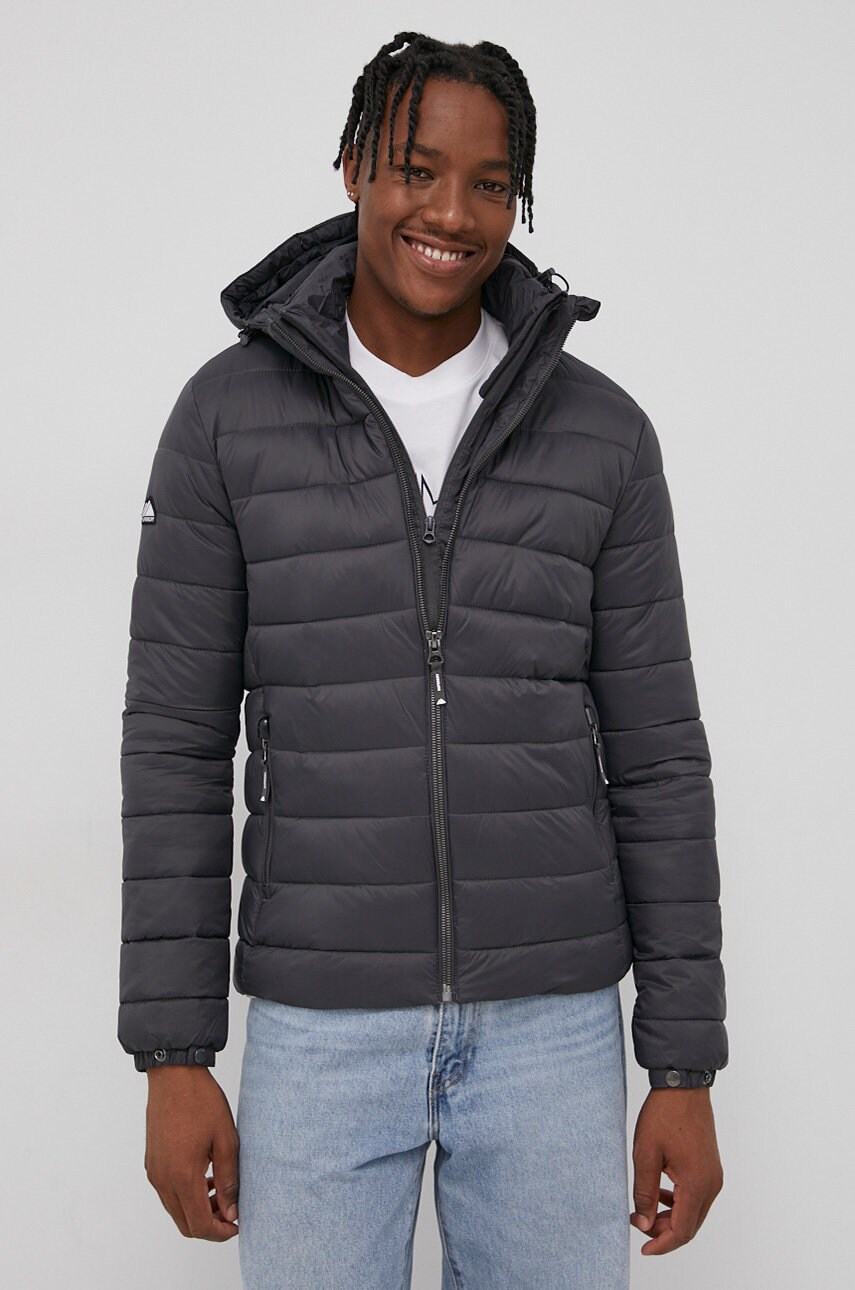 

Куртка Superdry колір сірий перехідна