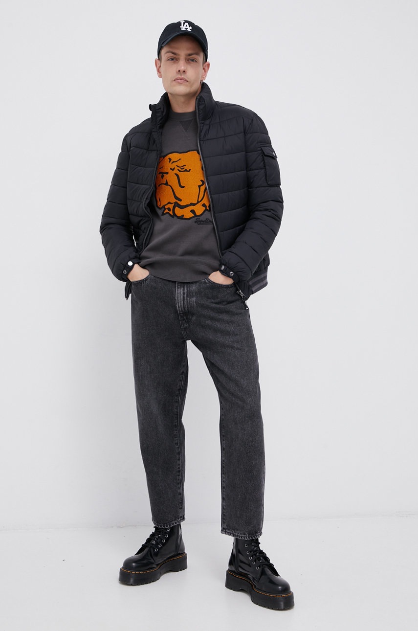 

Куртка Superdry мужская цвет чёрный переходная