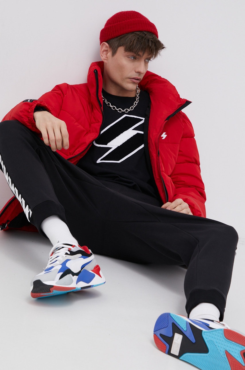 

Куртка Superdry мужская цвет красный зимняя