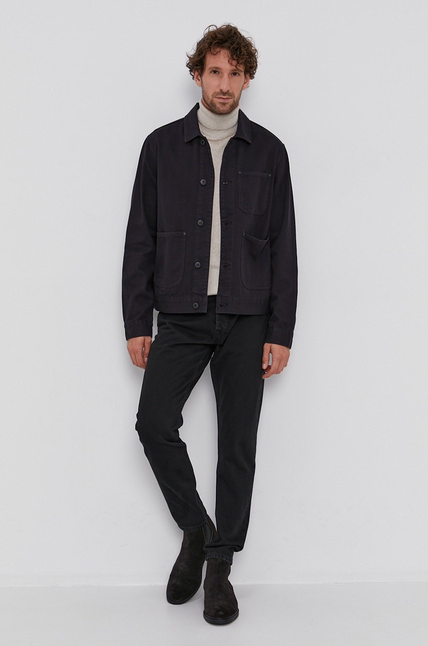 

Куртка AllSaints мужская цвет синий переходная