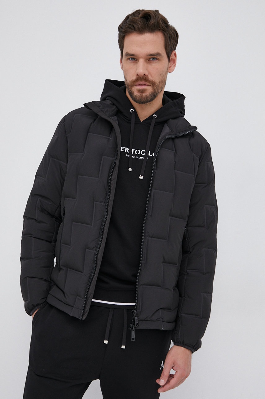 

Armani Exchange - Пухено яке, Черен