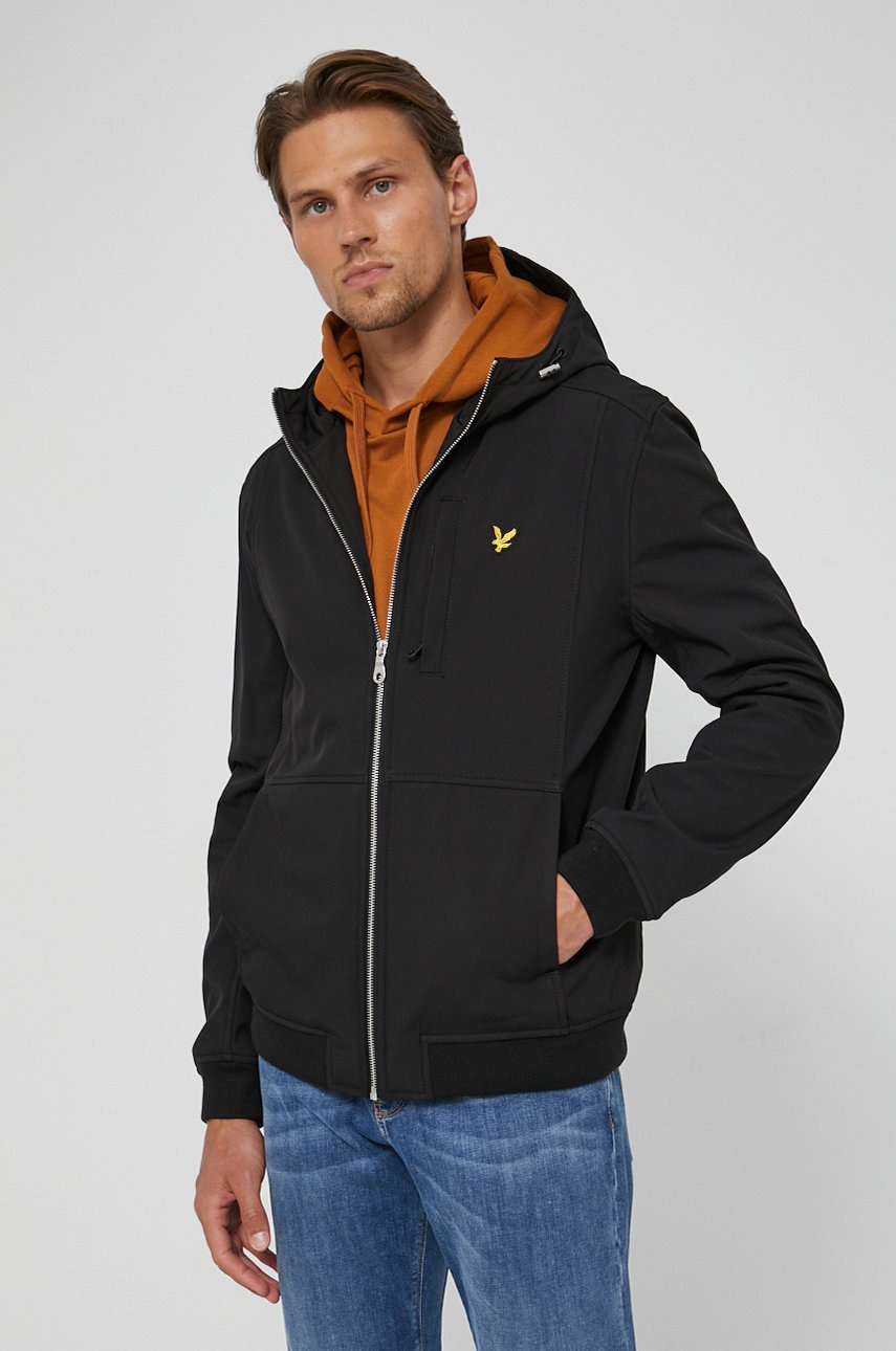 

Яке Lyle & Scott мъжко в черно с преходна изолация, Черен