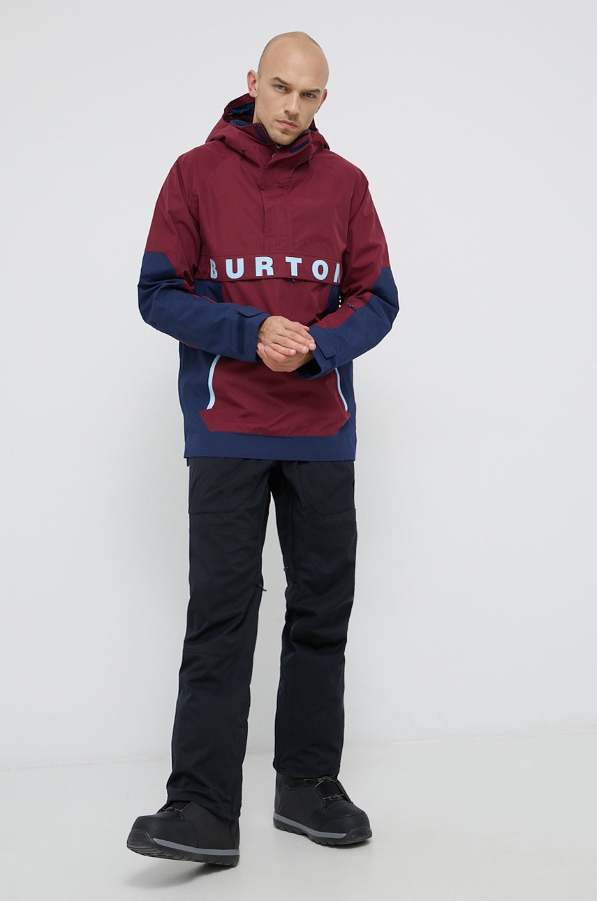 

Куртка Burton чоловіча колір бордовий