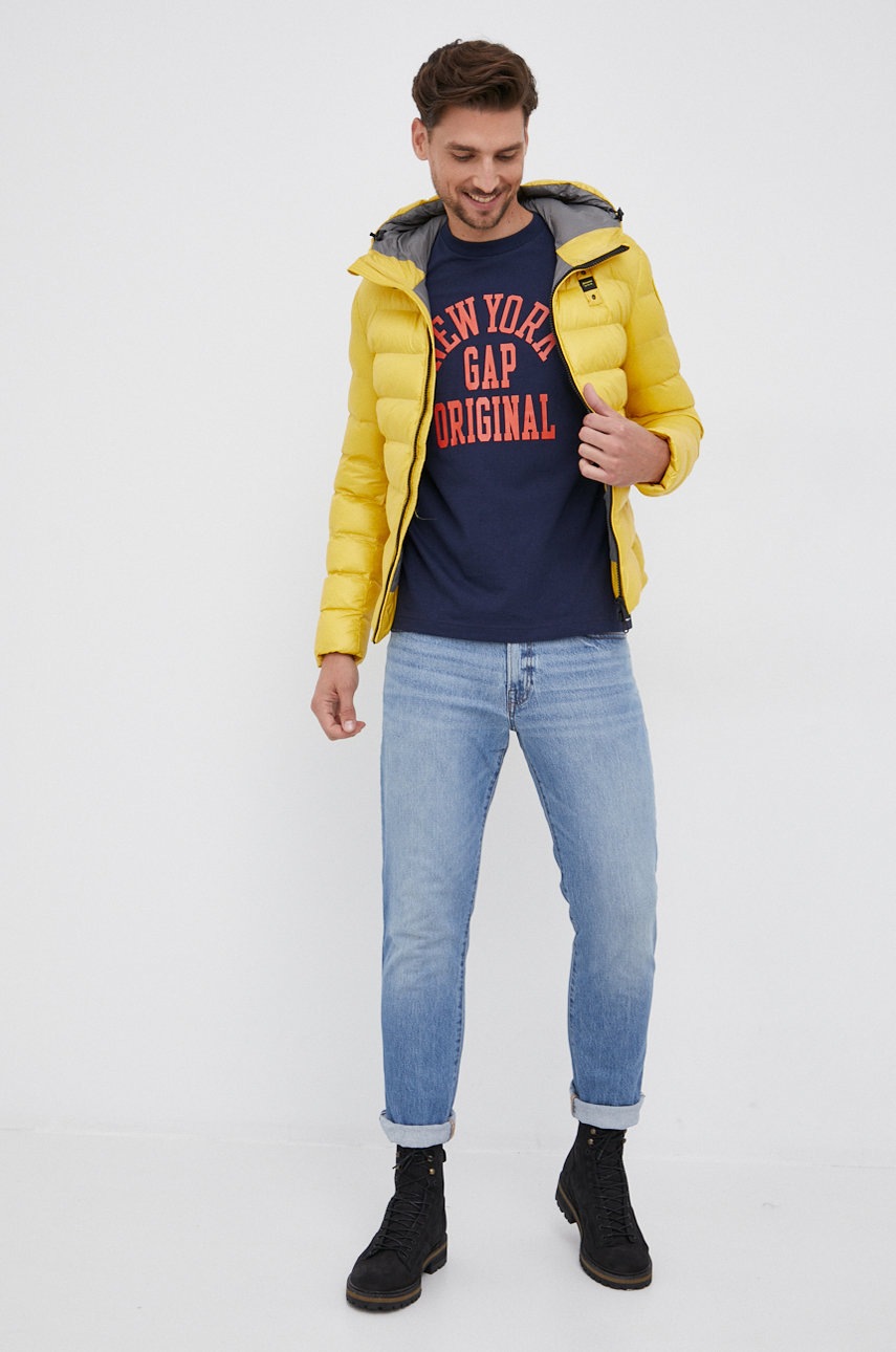 

Куртка Blauer мужская цвет жёлтый зимняя