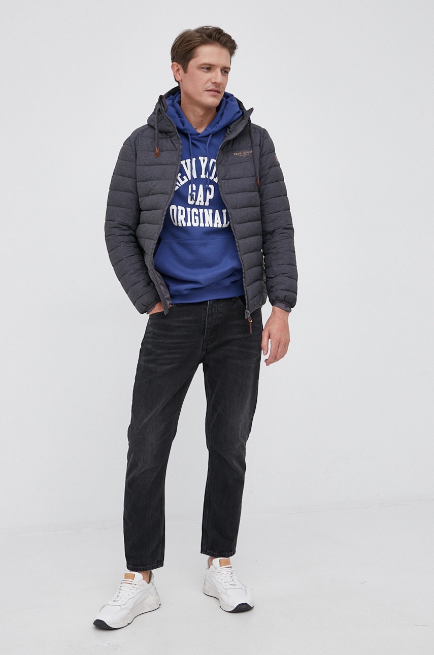 

Куртка Pepe Jeans чоловіча колір сірий перехідна
