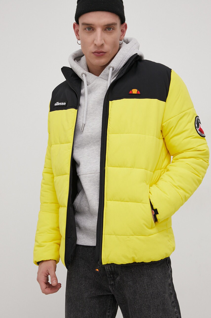 Ellesse geacă bărbați, culoarea galben, de iarnă